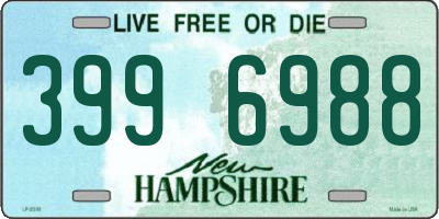 NH license plate 3996988