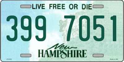 NH license plate 3997051