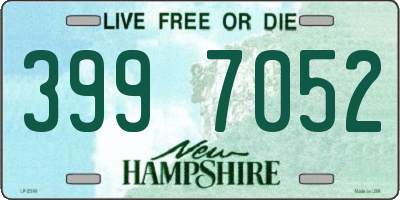 NH license plate 3997052