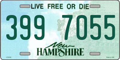 NH license plate 3997055