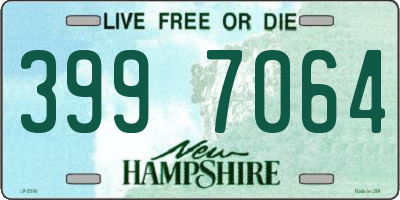 NH license plate 3997064