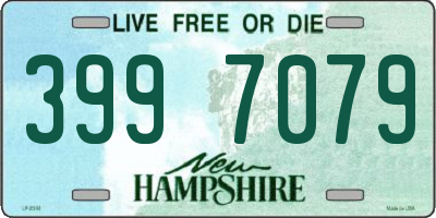 NH license plate 3997079