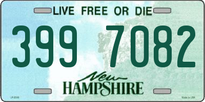 NH license plate 3997082