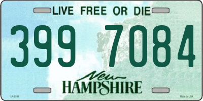 NH license plate 3997084