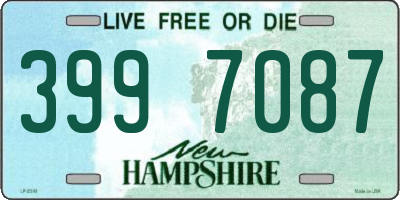 NH license plate 3997087