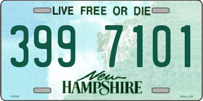 NH license plate 3997101