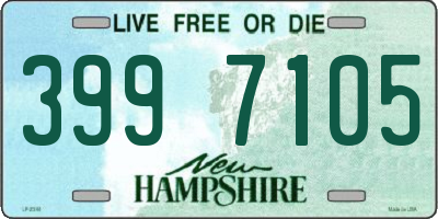 NH license plate 3997105