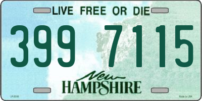 NH license plate 3997115