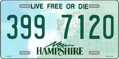 NH license plate 3997120