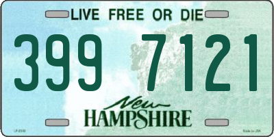 NH license plate 3997121