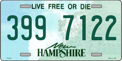 NH license plate 3997122