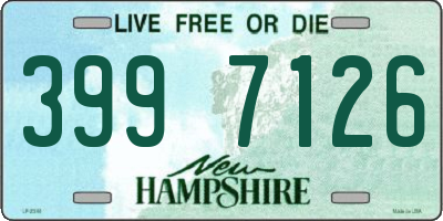 NH license plate 3997126