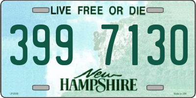 NH license plate 3997130