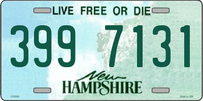 NH license plate 3997131