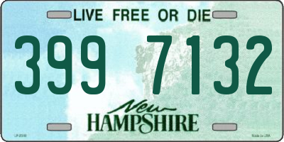 NH license plate 3997132