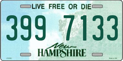 NH license plate 3997133