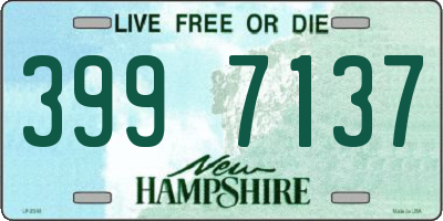 NH license plate 3997137