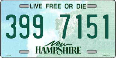 NH license plate 3997151