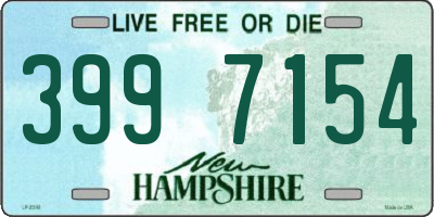 NH license plate 3997154