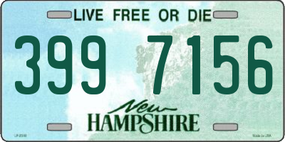 NH license plate 3997156