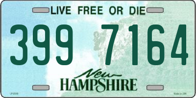 NH license plate 3997164