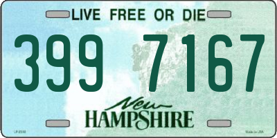 NH license plate 3997167