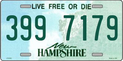 NH license plate 3997179