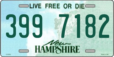 NH license plate 3997182