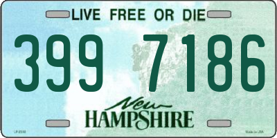 NH license plate 3997186