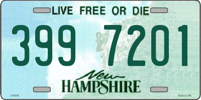 NH license plate 3997201