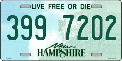 NH license plate 3997202