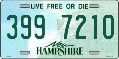 NH license plate 3997210