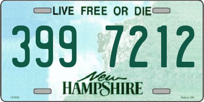 NH license plate 3997212