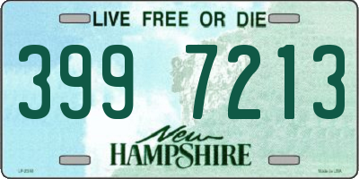 NH license plate 3997213