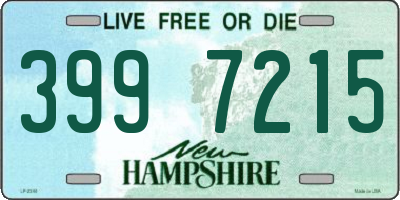 NH license plate 3997215