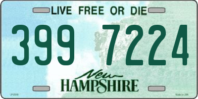 NH license plate 3997224