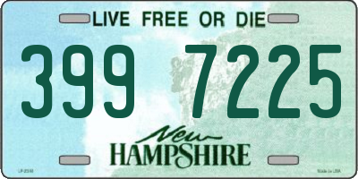 NH license plate 3997225