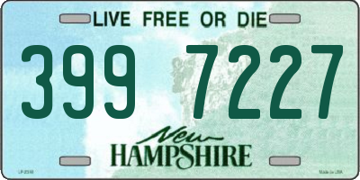 NH license plate 3997227