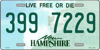 NH license plate 3997229