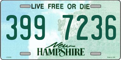 NH license plate 3997236