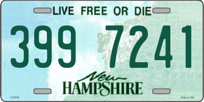 NH license plate 3997241