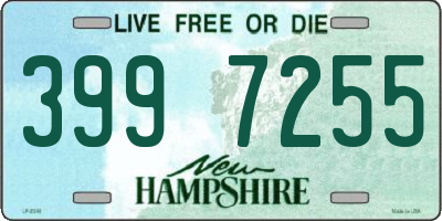 NH license plate 3997255