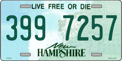 NH license plate 3997257