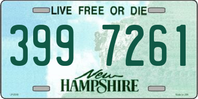 NH license plate 3997261