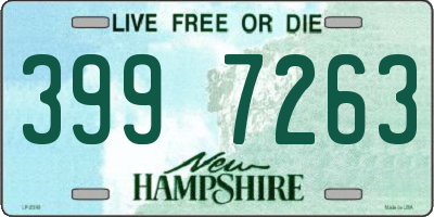 NH license plate 3997263