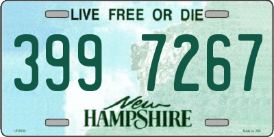 NH license plate 3997267