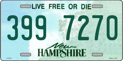 NH license plate 3997270