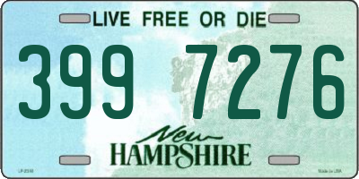 NH license plate 3997276