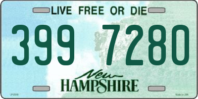 NH license plate 3997280