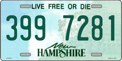 NH license plate 3997281